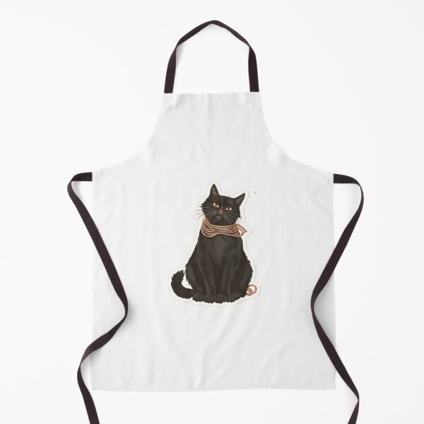 Item preview, Cute Vintage Black Cat Yarn Rope Aesthetic Sticker designed and sold by Doka  Images.