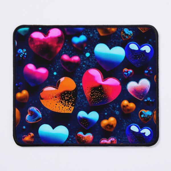 Item preview, Neon Hearts Galaxy Pattern – Colorful Love Aesthetic Design designed and sold by IMuDesigner.