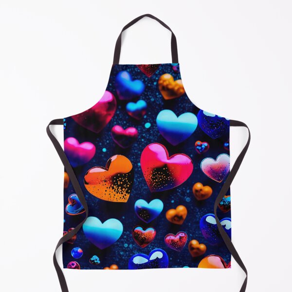 Item preview, Neon Hearts Galaxy Pattern – Colorful Love Aesthetic Design designed and sold by IMuDesigner.