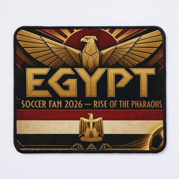 Item preview, Egypt Soccer Fan 2026 Pharaohs First Historic World Cup Win Eagle of Saladin Design designed and sold by BrickByDream.