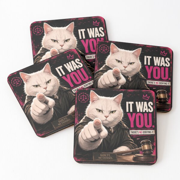Item preview, Judge Cat: Guilty! No excuses. designed and sold by thirtyonestars.
