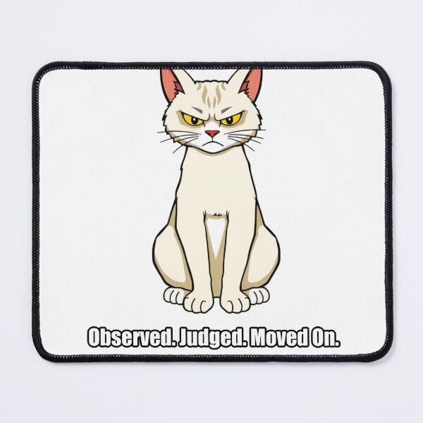 Item preview, British Shorthair Sticker - Observed Judged Moved On - Funny Cat Gift designed and sold by pawdrops.