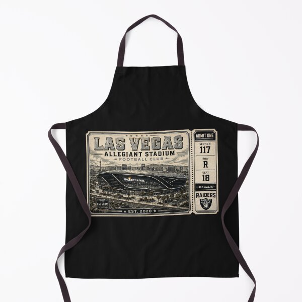Item preview, Las Vegas Raiders Allegiant Stadium Vintage Ticket, Retro Stadium Art Print designed and sold by GhostDawgs.
