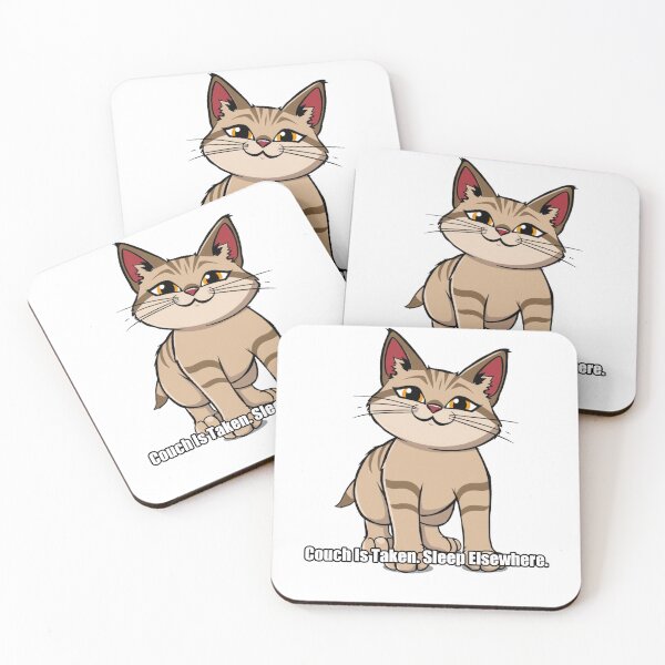 Item preview, Maine Coon Sticker - Couch Is Taken Sleep Elsewhere designed and sold by pawdrops.