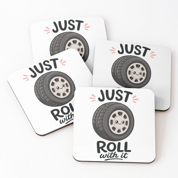Item preview, Just Roll With It – Funny Tire Pun Car Automotive Lovers Design designed and sold by Apotheosis by Irie Meraki.
