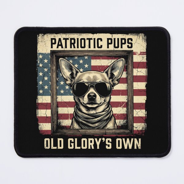 Item preview, Patriotic Pups Old Glorys Own Chihuahua Shirt designed and sold by TeNovaStudio.