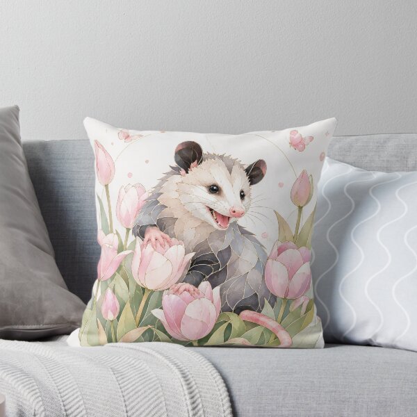 Item preview, 0possum pink tulips flowers designed and sold by scicilysimonee.