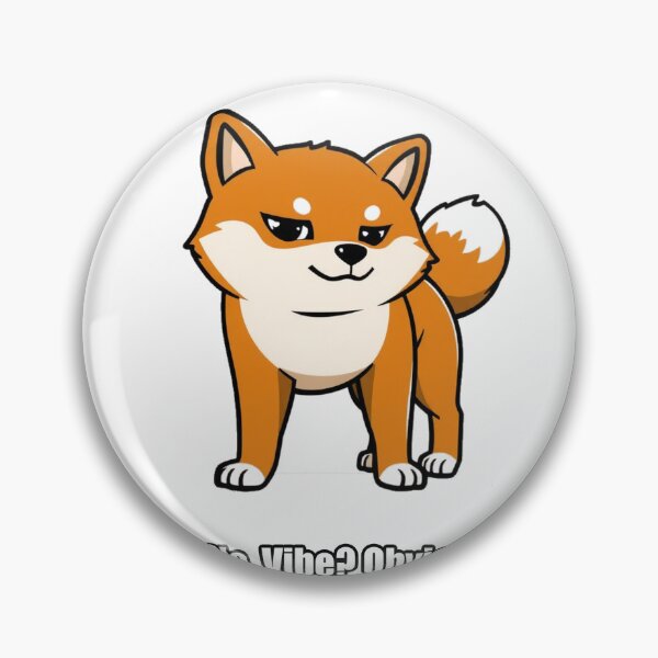Item preview, Shiba Inu Sticker - Speak No Vibe Obviously Yes - Funny Shiba Gift designed and sold by pawdrops.