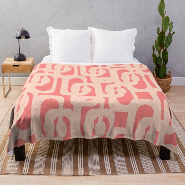 Item preview, Blush Pink Abstract Mid Century Modern Pastel Pattern designed and sold by kierkegaard.