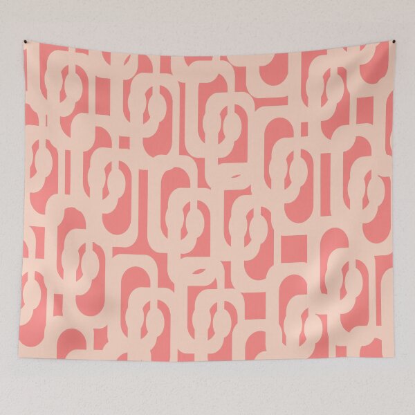 Item preview, Blush Pink Abstract Mid Century Modern Pastel Pattern designed and sold by kierkegaard.
