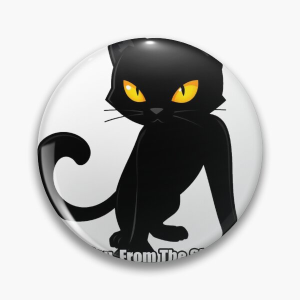 Item preview, Black Cat Sticker - I See You From The Shadows - Funny Black Cat Gift designed and sold by pawdrops.