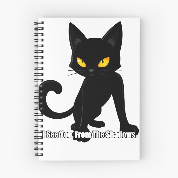 Item preview, Black Cat Sticker - I See You From The Shadows - Funny Black Cat Gift designed and sold by pawdrops.