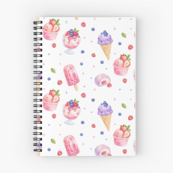 Item preview, Watercolor Berry Ice Cream Dessert designed and sold by Ora-kuro.