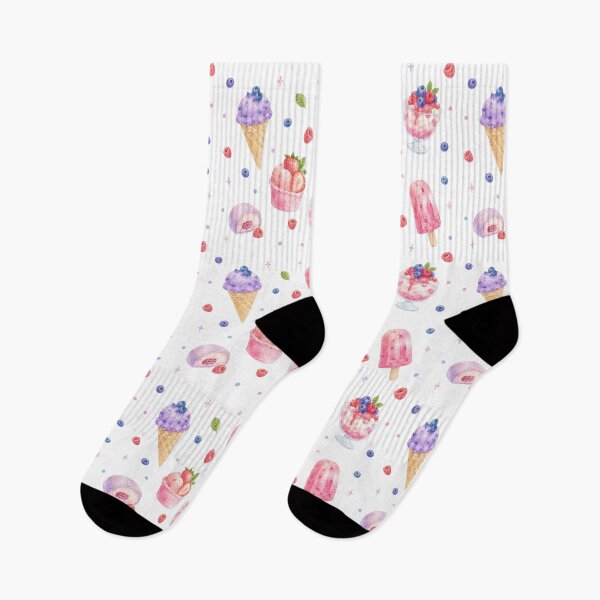 Item preview, Watercolor Berry Ice Cream Dessert designed and sold by Ora-kuro.