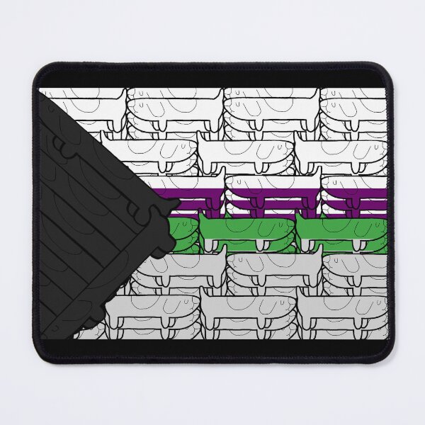 Item preview, DemiAroAce Long Dog Pride Flag designed and sold by JammerSammer.