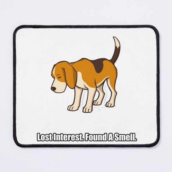 Item preview, Beagle Sticker - Lost Interest Found A Smell - Funny Beagle Gift designed and sold by pawdrops.