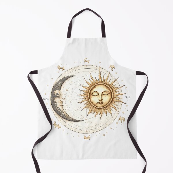 Item preview, Sun and Moon Vintage Celestial Star Map Astronomy Art designed and sold by BumbleBloom7.