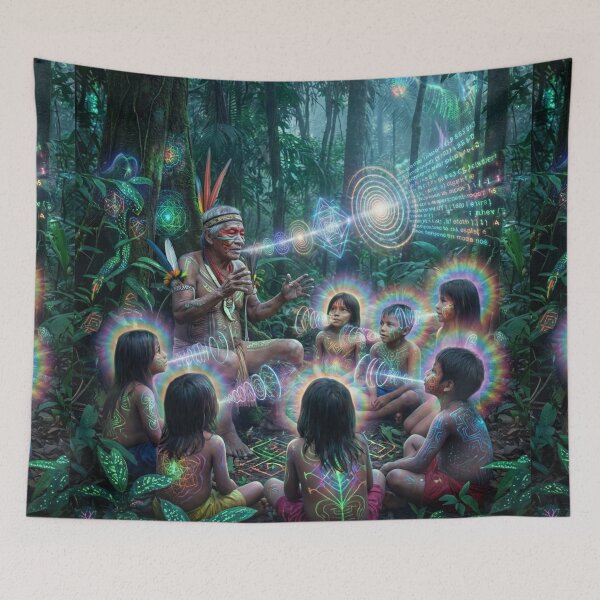 Item preview, Ancestral wisdom connecting with the energy of the universe designed and sold by RoninGangStudio.