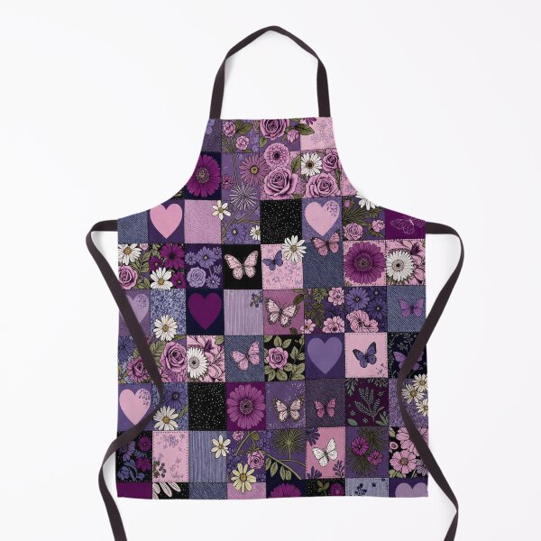Item preview, Purple Butterfly & Floral Patchwork designed and sold by INKRebelGraphic.