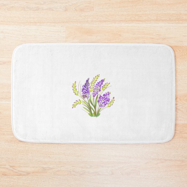 Item preview, Beautiful Purple Lavender Flowers Watercolor designed and sold by DailyDoodlesBySumbul.