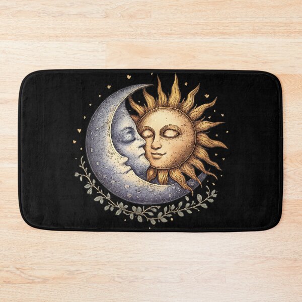 Item preview, Sun and Moon Kiss Celestial Lovers Art designed and sold by BumbleBloom7.