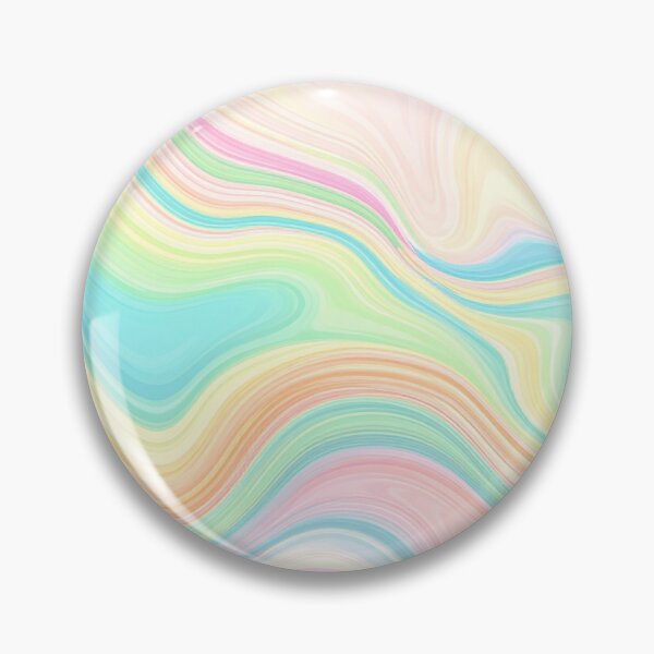 Item preview, Abstract Colorful Flowing Waves Marble Print designed and sold by BetweenForms.