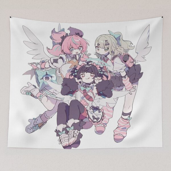Item preview, Sunna and Nangong Yu and Aria Chibi Angel Wings Zenless Zone Zero designed and sold by KomiArts.