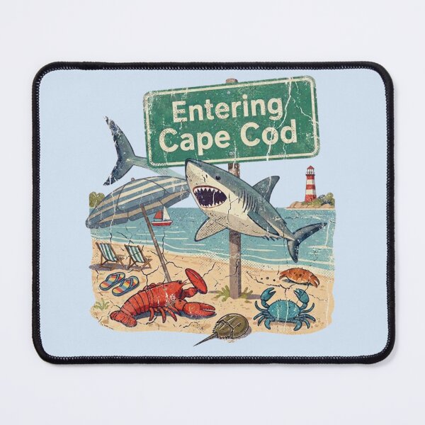 Item preview, Entering Cape Cod Vintage Beach Sign Shirt | Retro Coastal Massachusetts Design designed and sold by The Salted Lime Cape Cod .