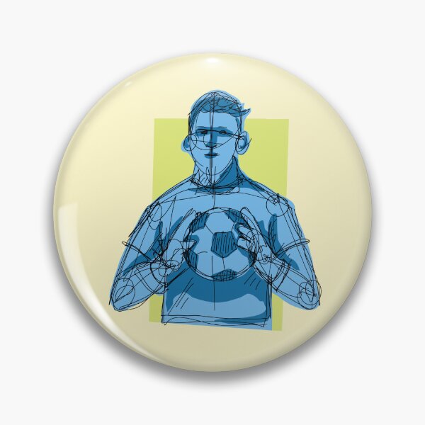 Item preview, The Goalkeeper with yellow background designed and sold by missmann.