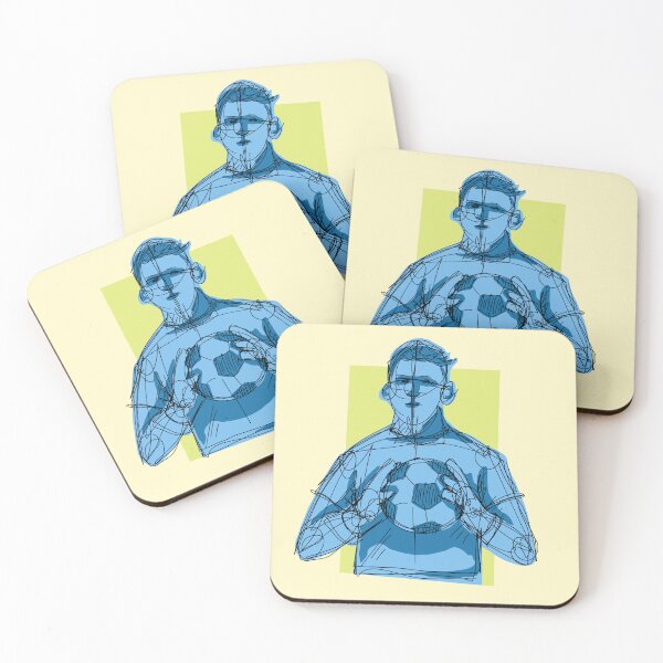 Item preview, The Goalkeeper with yellow background  designed and sold by missmann.
