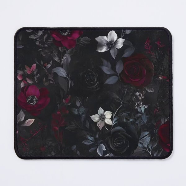 Item preview, Midnight Gothic Floral Pattern designed and sold by INKRebelGraphic.