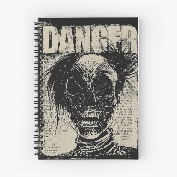 Item preview, Danger Industrial Horror Creature Newspaper Collage Art designed and sold by ERODED SELF.