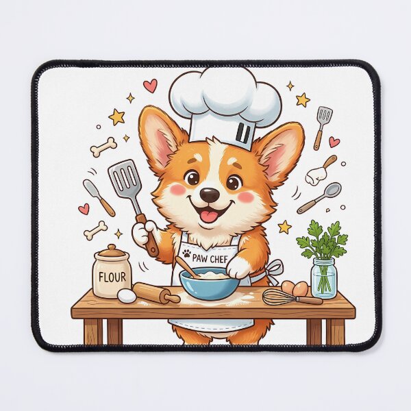 Item preview, Cute Corgi Chef Paw Chef Shirt, Funny Corgi Cooking Baking Tee, Corgi Gift for Cooking and Dog Lovers designed and sold by Wearable Canvas...