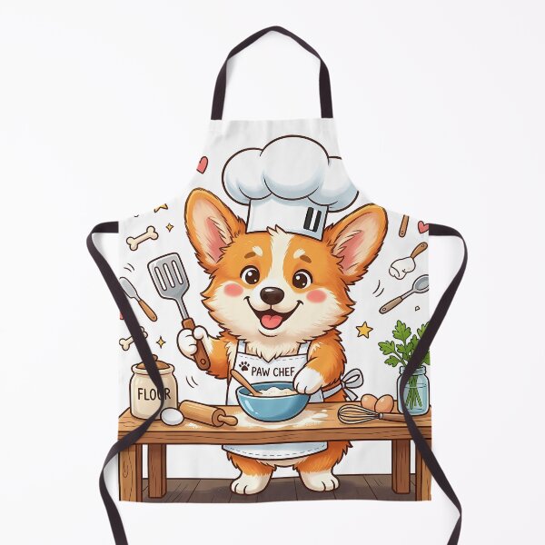 Item preview, Cute Corgi Chef Paw Chef Shirt, Funny Corgi Cooking Baking Tee, Corgi Gift for Cooking and Dog Lovers designed and sold by Wearable Canvas...