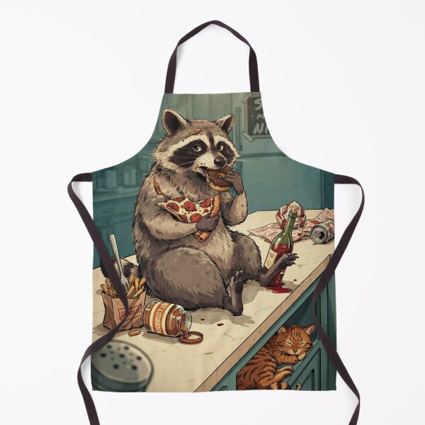 Item preview, Snacks Makes Me Nicer - Funny Hungry Racoon Art designed and sold by Malaryk.