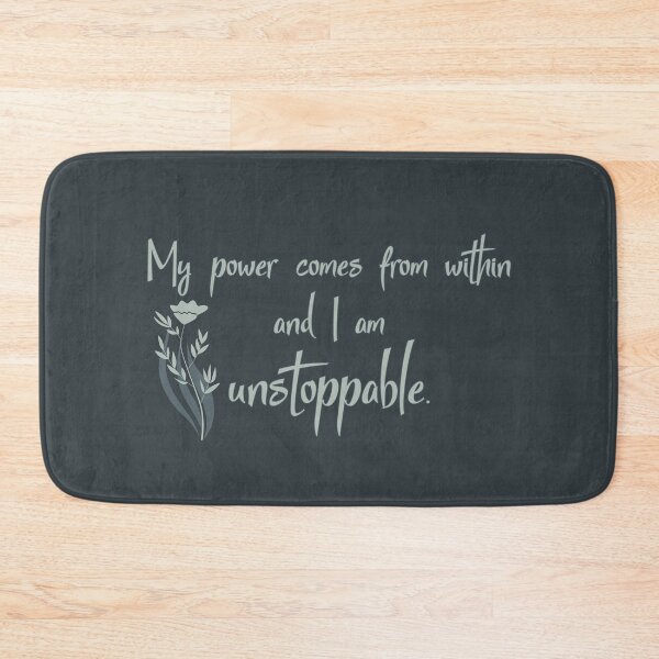 Item preview, I am Unstoppable - Floral Version designed and sold by TheThankfulTyne.