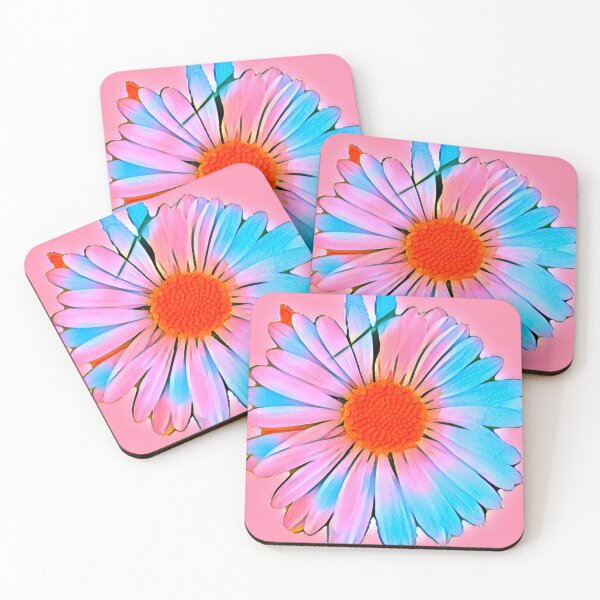 Item preview, Pastel Neon Pastel Daisy Pop Art Flower Digital Painting designed and sold by BalkanBloom.