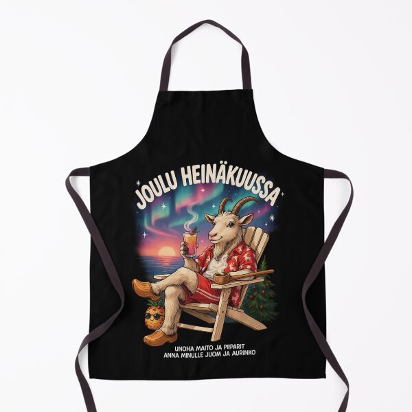 Item preview, Joulu Heinäkuussa – Finnish Christmas in July Funny Yule Goat Beach Shirt V2 designed and sold by DarylWelsh2024.