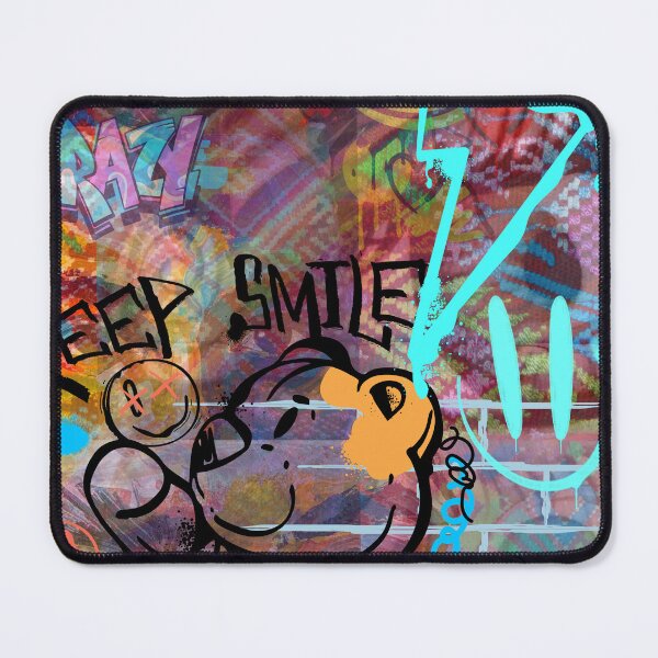 Item preview, Urban Graffiti Teddy Bear Keep Smile Art designed and sold by rich-moda.