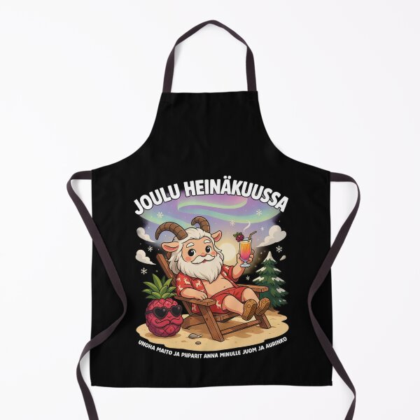 Item preview, Joulu Heinäkuussa – Finnish Christmas in July Funny Yule Goat Beach Shirt V3 designed and sold by DarylWelsh2024.