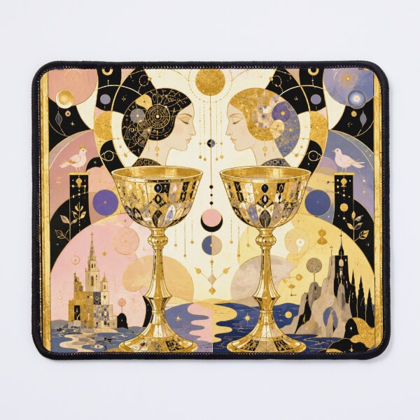 Item preview, The Two of Cups - The Sacred Union of Souls | Tarot of Divine Love designed and sold by Natalia-Vlad.