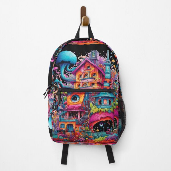 Item preview, Colorful Mushroom Forest - Trippy Psychedelic Aesthetic art designed and sold by Hussar08.