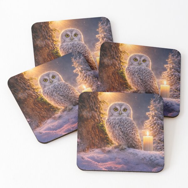 Item preview, Winter Solstice Snowy Owl in Enchanted Forest designed and sold by Stephanie Laird.