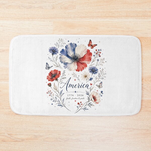 Item preview, America 250 Floral Watercolor Design designed and sold by PetalGarden.