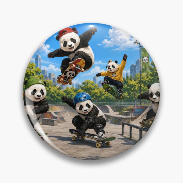 Item preview, Skatepark Pandas designed and sold by freeyurcho.
