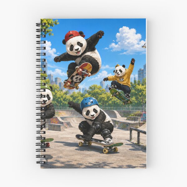 Item preview, Skatepark Pandas designed and sold by freeyurcho.