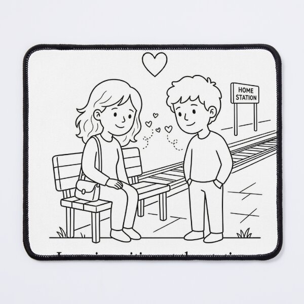 Item preview, Love Is Waiting At The Station designed and sold by mtltpz.