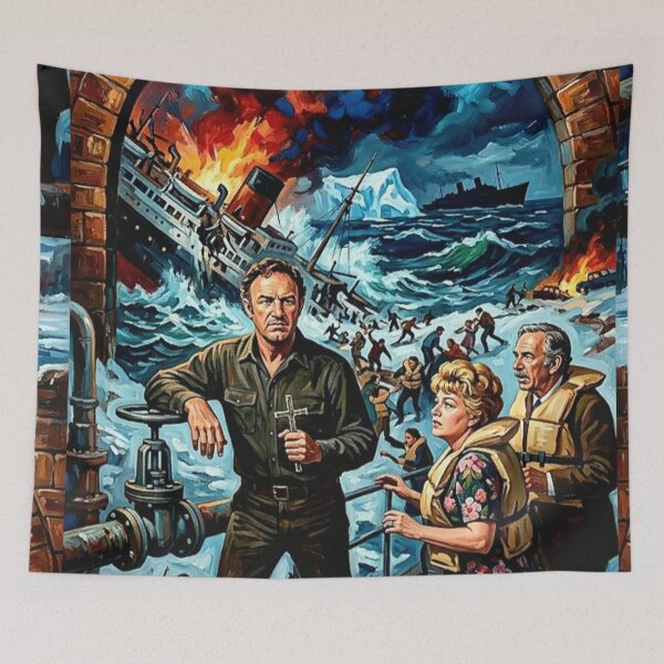 Item preview, The Fight for Survival. – The Poseidon Adventure Fine Art Print designed and sold by Art's Diner.