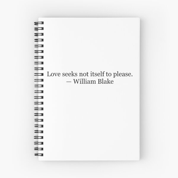 Item preview, Love Seeks Not Itself to Please William Blake Poetry Quote Typography designed and sold by The Prose Atelier.