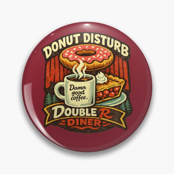 Item preview, Donut Disturb at the Double R — Twin Peaks Coffee & Cherry Pie designed and sold by peaknerd.